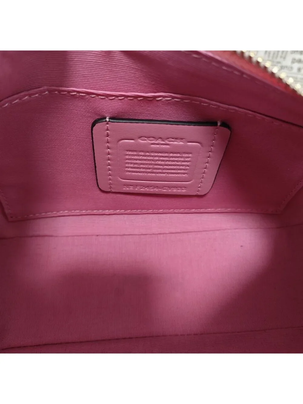 🥳🥳COACH Teri Shoulder Bag In Signature Canvas Pink nice - Picture 7 of 11